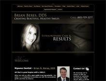 Tablet Screenshot of drberesnipomodentist.com